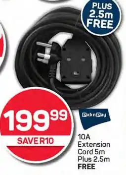 Pick n Pay Pick n Pay 10A Extension Cord offer