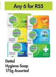 Game Dettol Hygiene Soap Assorted-For Any 6 x 175ml offer
