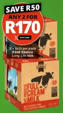 Checkers Hyper First Choice Long Life Milk offer