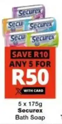 Checkers Hyper Securex Bath Soap offer