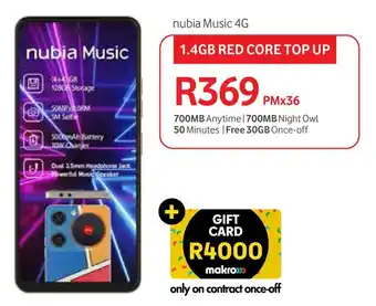 Makro nubia Music 4G offer