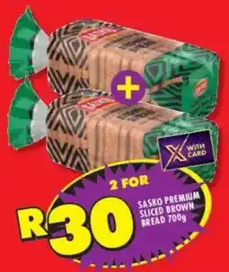 Shoprite Sasko premium sliced brown bread offer