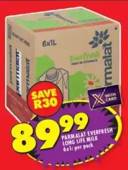 Shoprite Parmalat everfresh long life milk offer