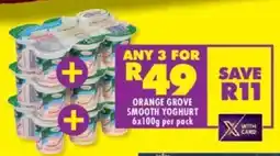 Shoprite Orange grove smooth yoghurt offer