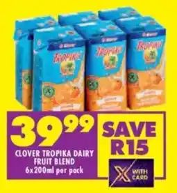 Shoprite Clover tropika dairy fruit blend offer