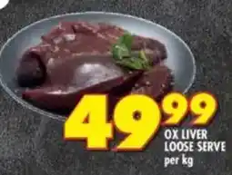 Shoprite Ox liver loose serve offer