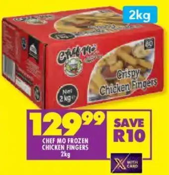 Shoprite Chef mo frozen chicken fingers offer