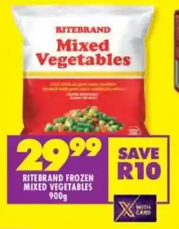 Shoprite Ritebrand frozen mixed vegetables offer