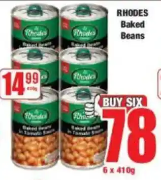 Boxer RHODES Baked Beans offer