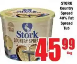 Boxer STORK Country Spread 40% Fat Spread Tub offer