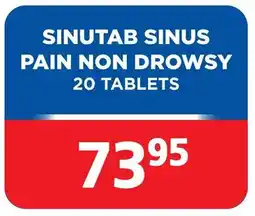 Link Pharmacy Sinutab sinus pain non drowsy offer