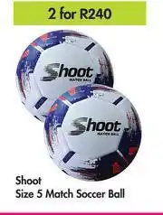 Game Shoot Size 5 Match Soccer Ball-For 2 offer