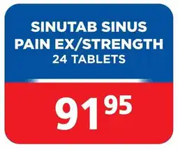 Link Pharmacy Sinutab sinus pain ex/strength offer