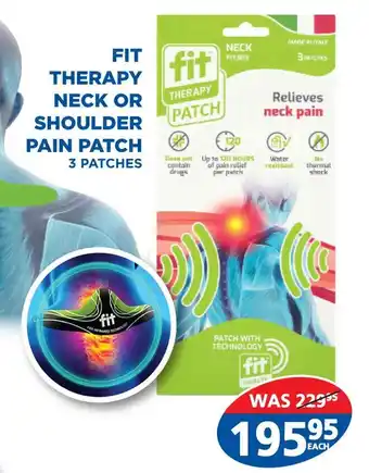 Link Pharmacy Fit therapy neck or shoulder pain patch offer