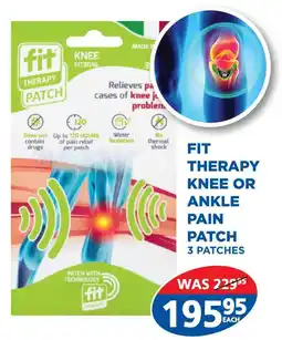 Link Pharmacy Fit therapy knee or ankle pain patch offer