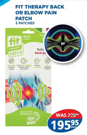 Link Pharmacy Fit therapy back or elbow pain patch offer