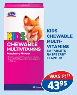 Link Pharmacy Link kids chewable multivitamins offer