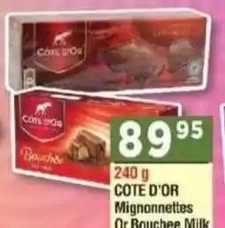 DB Cash And Carry COTE D'OR Mignonnettes Or Bouchee Milk offer