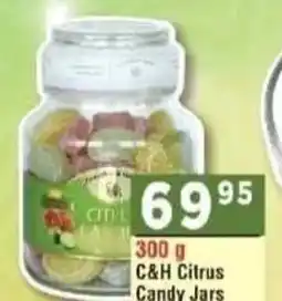 DB Cash And Carry C&H Citrus Candy Jars offer