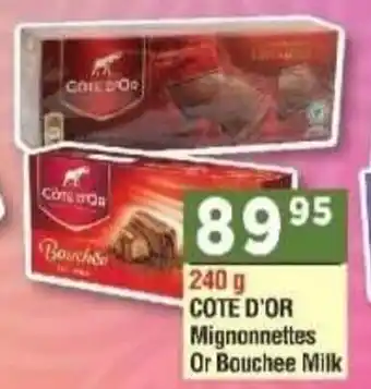 DB Cash And Carry COTE D'OR Mignonnettes Or Bouchee Milk offer