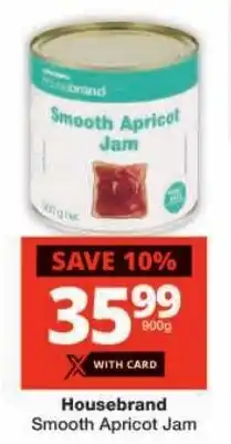 Checkers Housebrand Smooth Apricot Jam offer