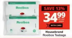 Checkers Housebrand Rooibos Teabags offer