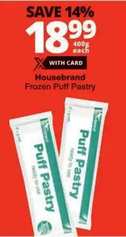 Checkers Housebrand Frozen Puff Pastry offer