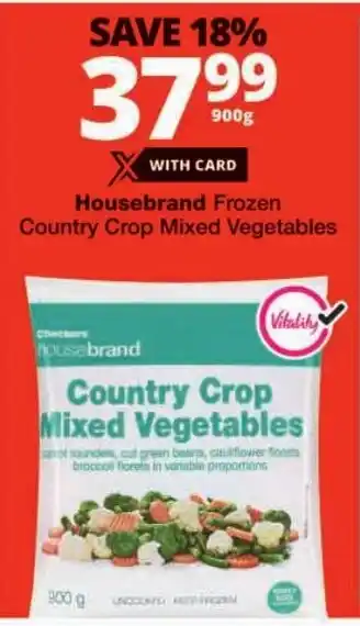 Checkers Housebrand Frozen Country Crop Mixed Vegetables offer