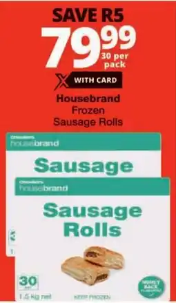 Checkers Housebrand Frozen Sausage Rolls offer