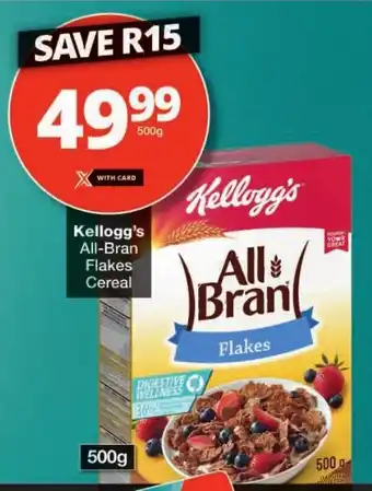 Checkers Kellogg's All-Bran Flakes Cereal offer