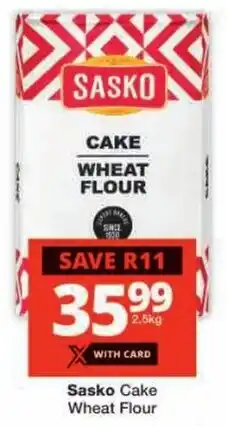 Checkers Sasko Cake Wheat Flour offer