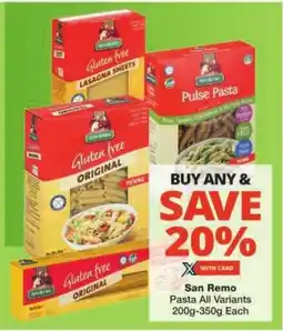 Checkers San Remo Pasta All Variants offer