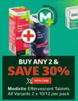 Checkers Medirite Effervescent Tablets All Variants offer