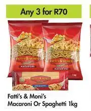 Game Fatti's & Moni's Macaroni Or Spanghetti-For 3 x 1kg offer