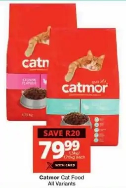 Checkers Catmor Cat Food All Variants offer