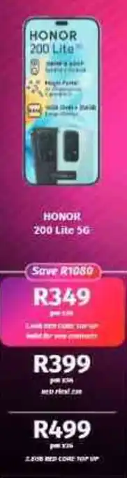 Vodacom4u HONOR 200 Lite 5G offer