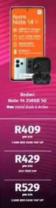 Vodacom4u Redmi Note 14 256GB 5G offer