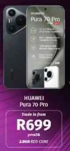 Vodacom4u HUAWEI Pura 70 Pro offer