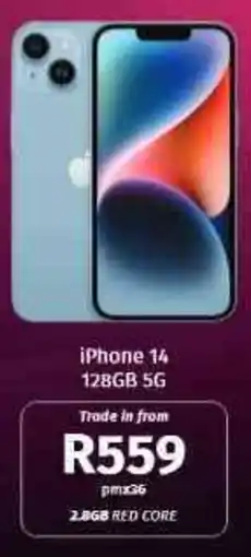 Vodacom4u iPhone 14 128GB 5G offer