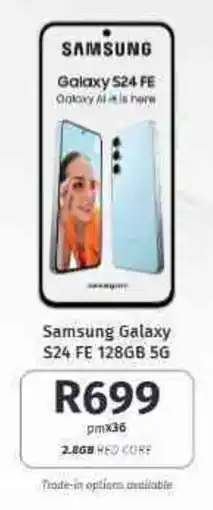 Vodacom4u Samsung Galaxy S24 FE 128GB 5G offer