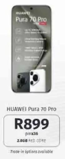 Vodacom4u HUAWEI Pura 70 Pro offer