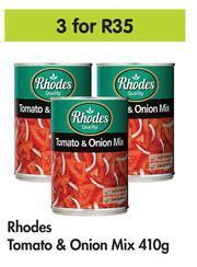 Game Rhodes Tomato & Onion Mix-For 3 x 410g offer