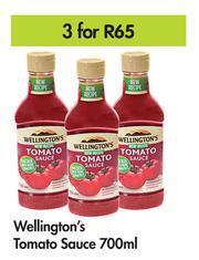 Game Wellington's Tomato Sauce-For 3 x 700ml offer