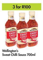 Game Wellington's Sweet Chilli Sauce-For 3 x 700ml offer