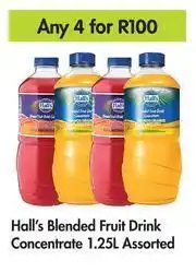 Game Hall's Blended Fruit Drink Concentrate-For 4 x 1.25L offer