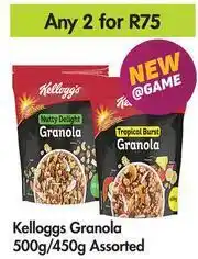 Game Kelloggs Granola Assorted-For Any 2 x 500g/450g offer
