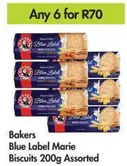 Game Bakers Blue Label Marie Biscuits Assorted-For Any 6 x 200g offer