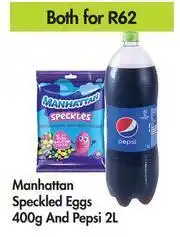 Game Manhattan Speckled Eggs 400g & Pepsi 2L-For Both offer