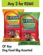Game Ol'Roy Dog Food Assorted-For Any 2 x 8Kg offer