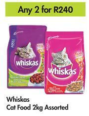 Game Whiskas Cat Food Assorted-For Any 2 x 2Kg offer